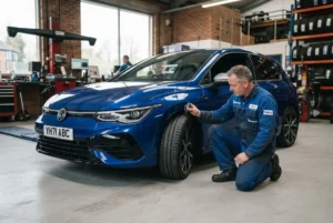 Tyre services and tyre safety inspection at a UK vehicle workshop
