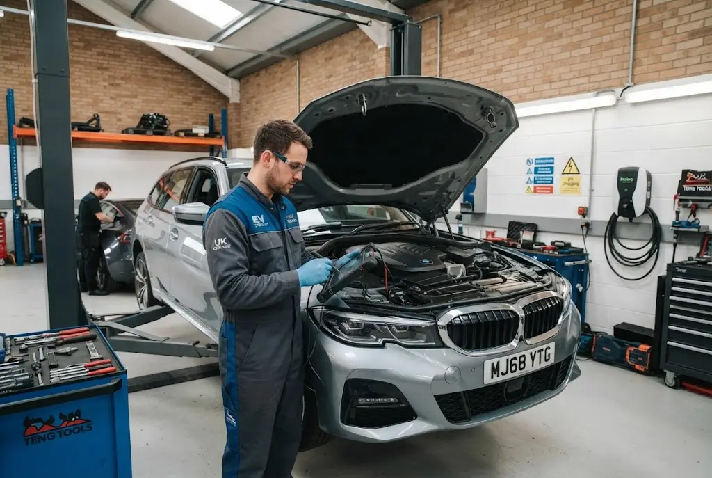 Hybrid services for EV and hybrid vehicle maintenance in the UK